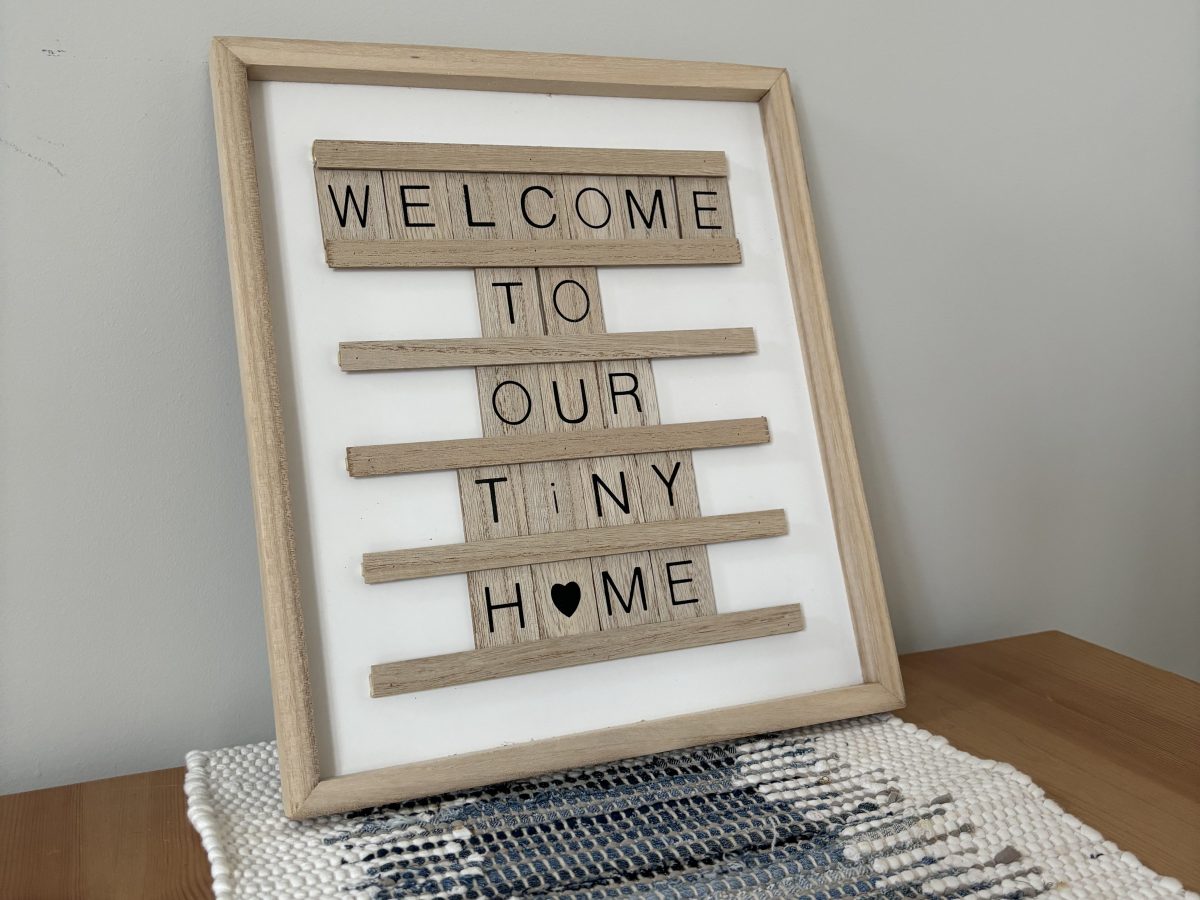 Welcome sign in a new house