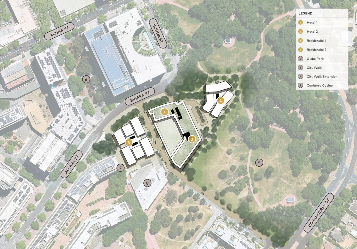aerial layout of proposed development