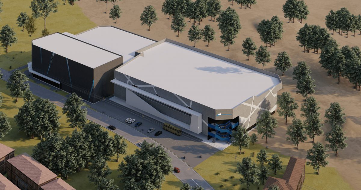 render of ice sports facility