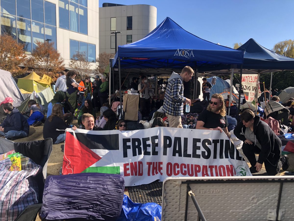 Gaza encampment at ANU