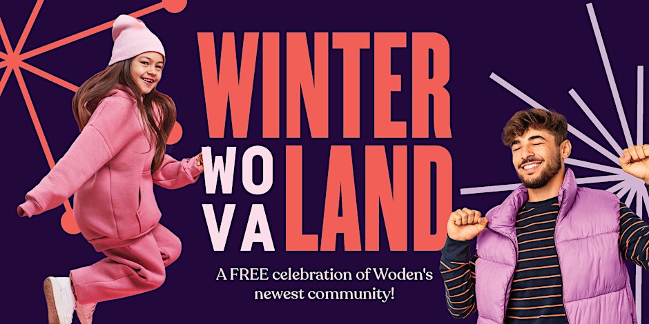 Winter WOVA Land event poster