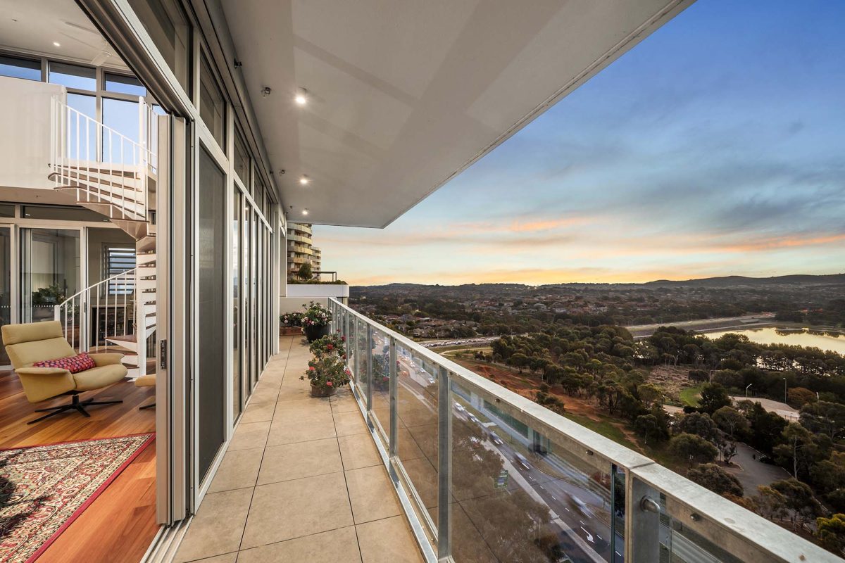 Views from 1305/102 Swain St Gungahlin. 