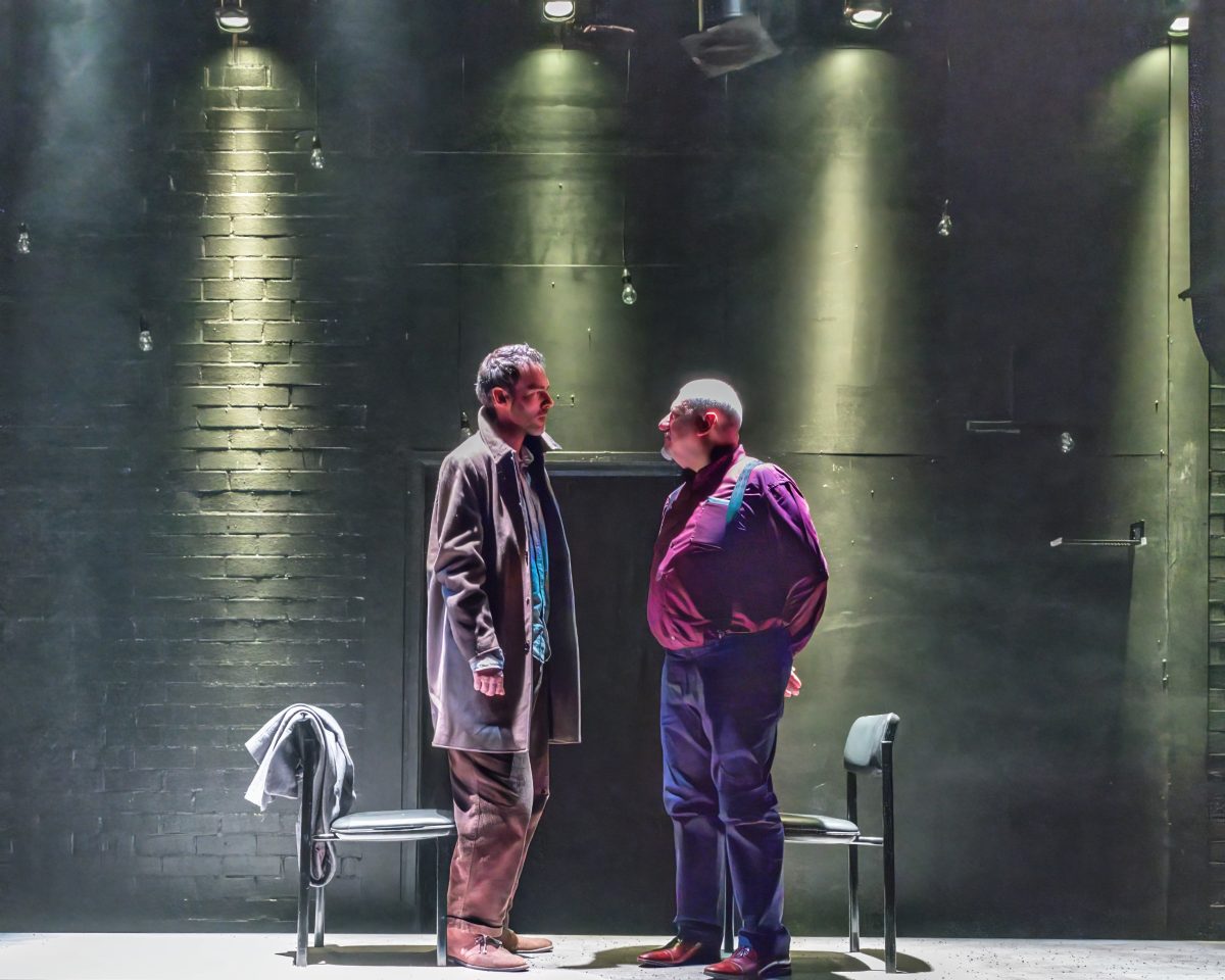 Christopher Samuel Carroll and PJ Williams in <em>Crime and Punishment</em>.