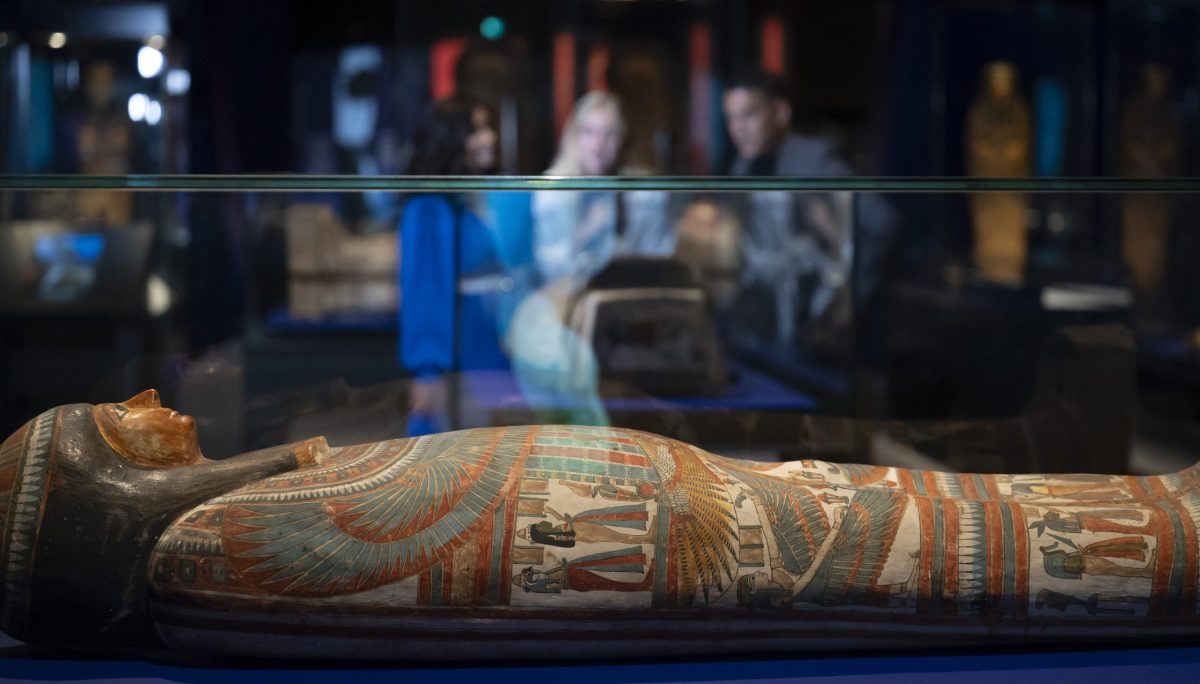 sarcophagus at NMA exhibition