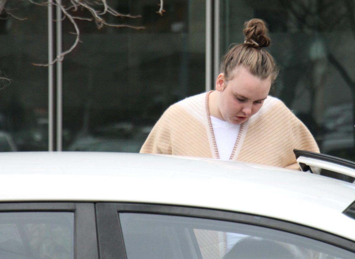 woman entering a vehicle