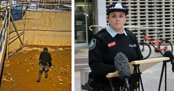 Police 'devastated' after Australian War Memorial vandalised, allegedly with pro-Palestine slogans