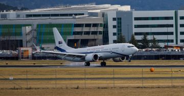 Touchdown! First of two new Air Force 737 VIP jets arrives in Canberra
