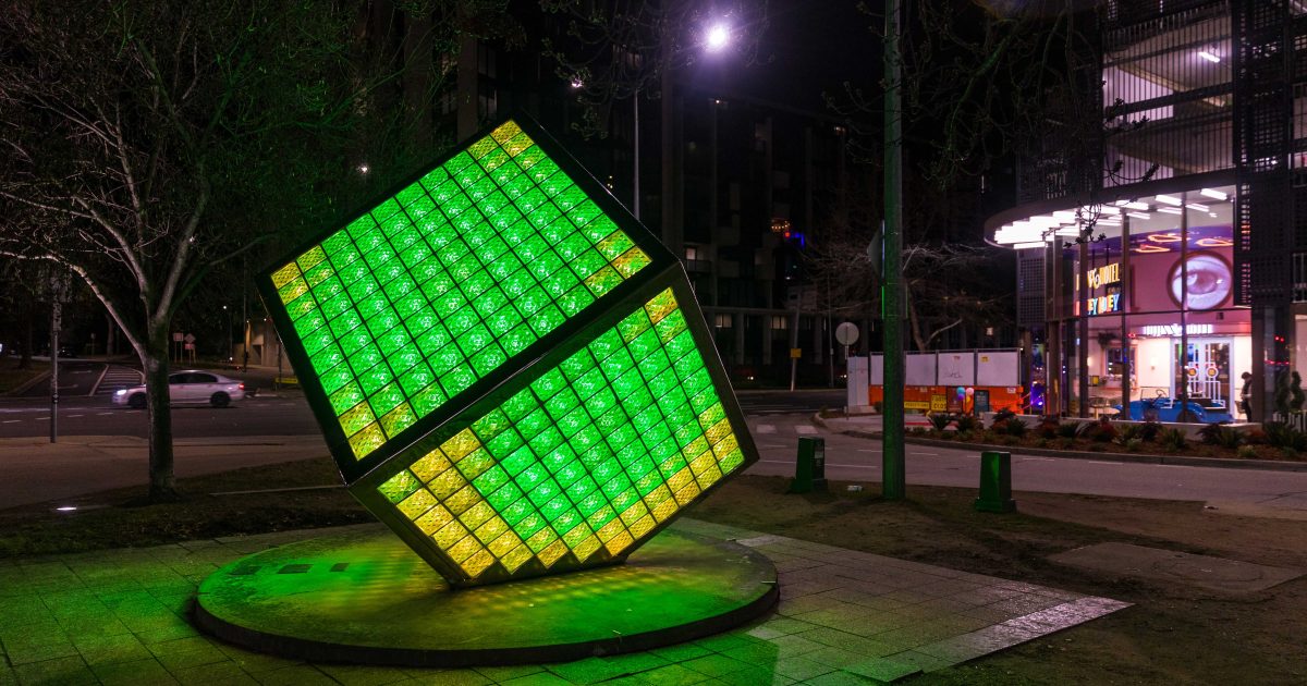 Civic’s iconic cube lights up again for the first time in 7 years | Riotact