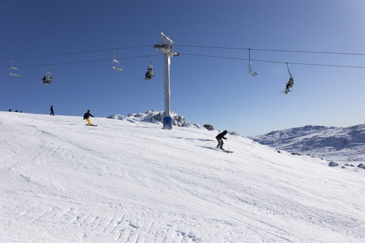 people skiing at Perisher
