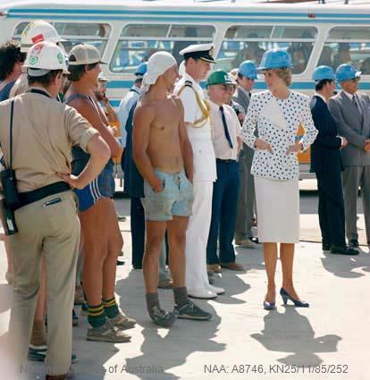 Princess Diana with shirtless man