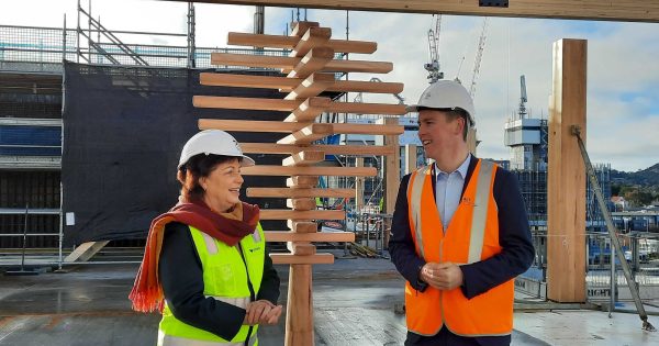 Woden building's top-out a fresh start for CIT, says Steel