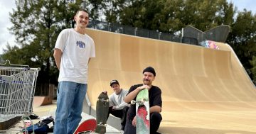 Skateboarders deliver verdict on Belconnen's colourful new 'statement piece'