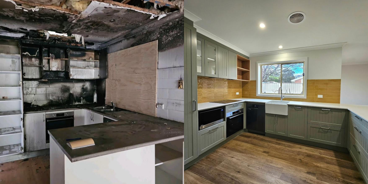 Before and after kitchen renovation
