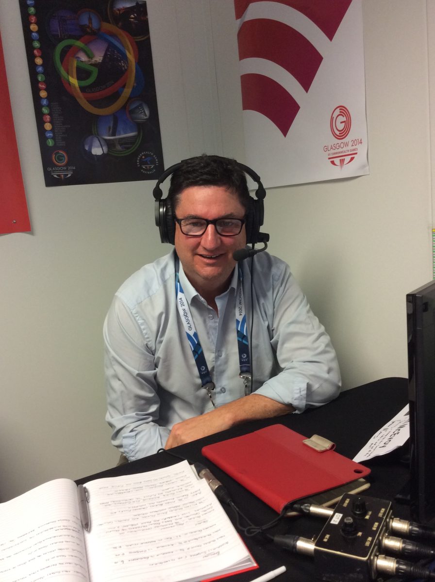 Tim Gavel at the 2014 Glasgow Commonwealth Games. Photo: Supplied.
