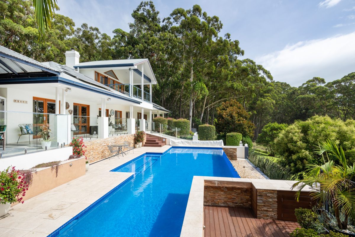 exterior of home with pool