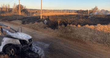 Car fire starts 2.5-hectare blaze in east Canberra