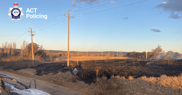 Car fire starts 2.5-hectare blaze in east Canberra