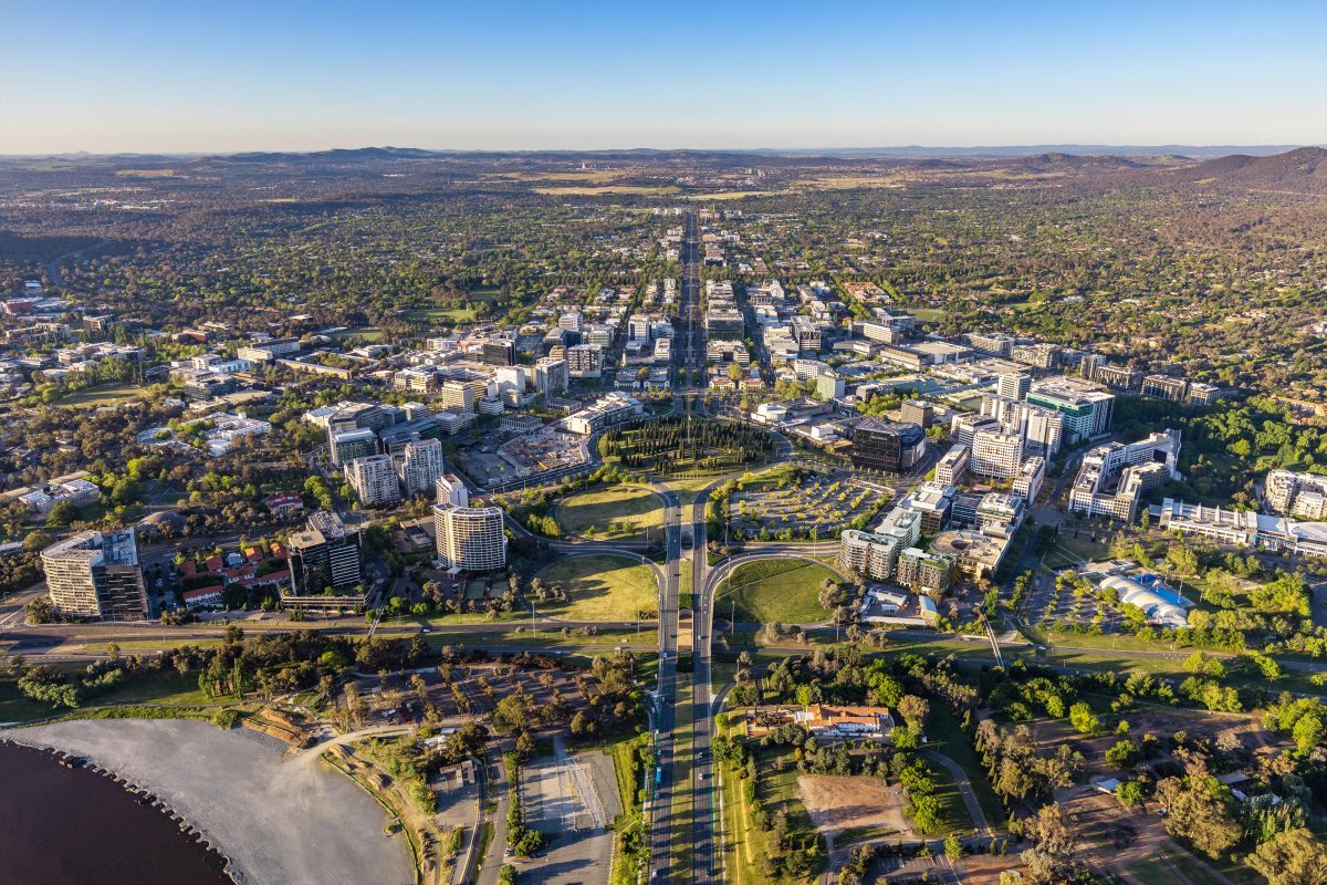 Birds eye view of The Grande and Canberra City