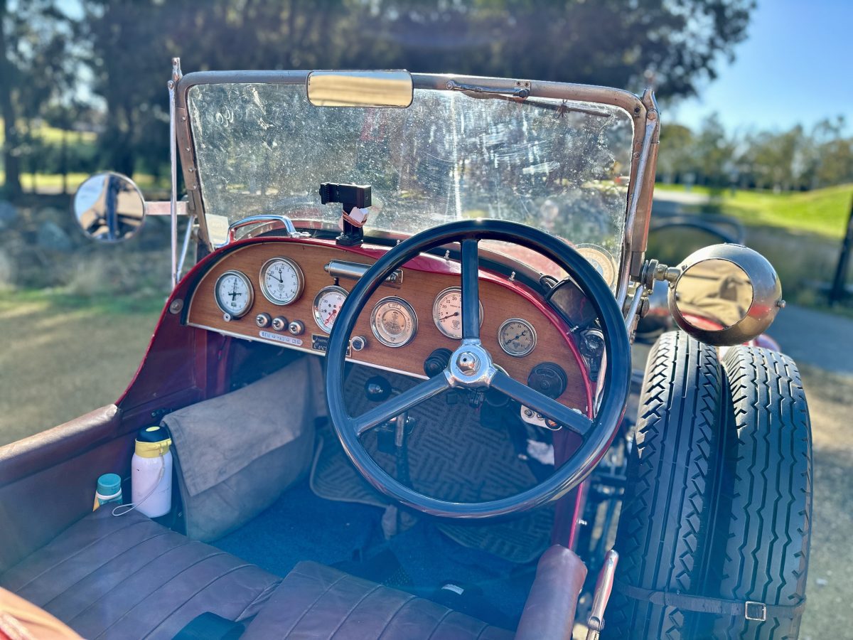 Vintage car interior