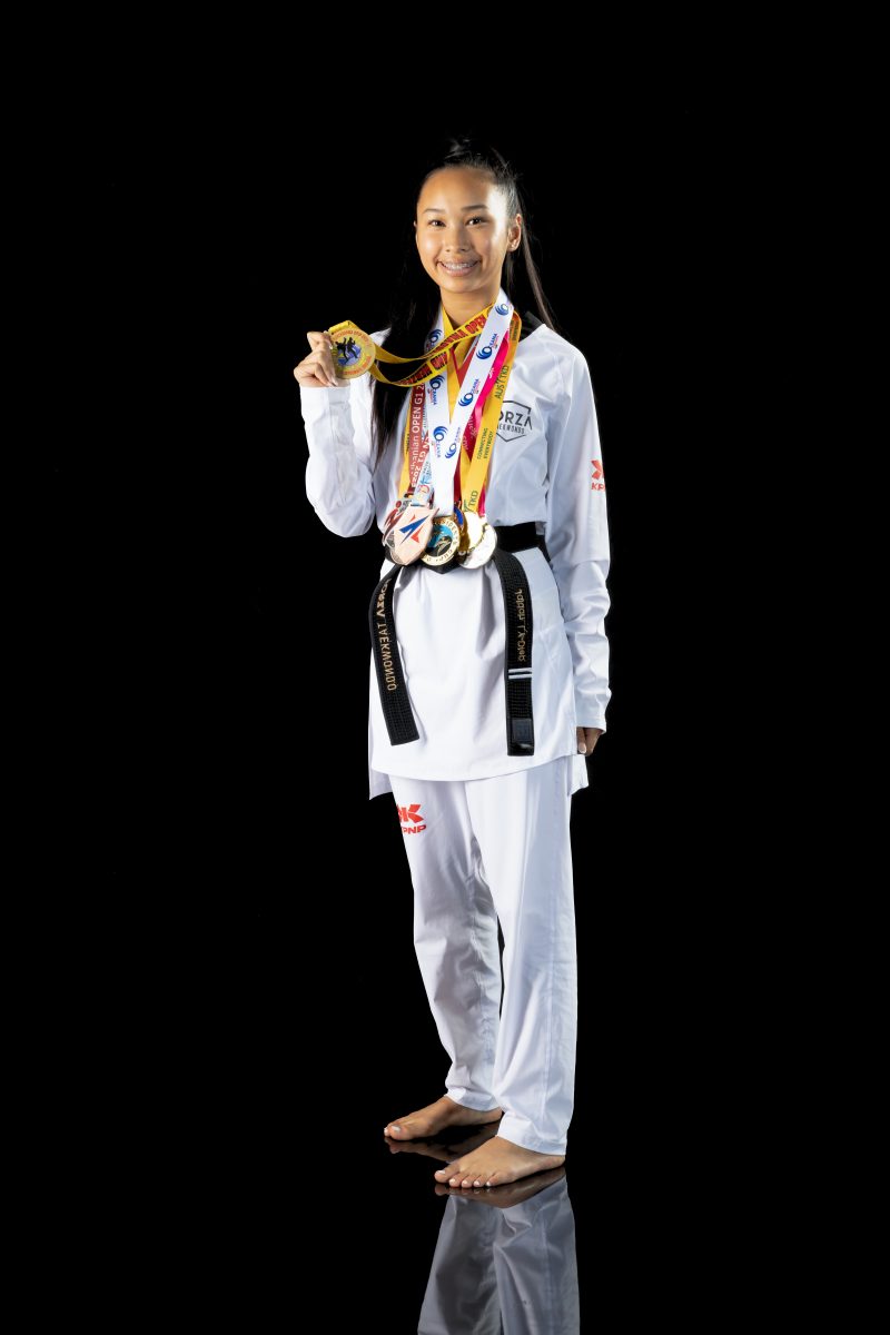 martial arts girl with prize