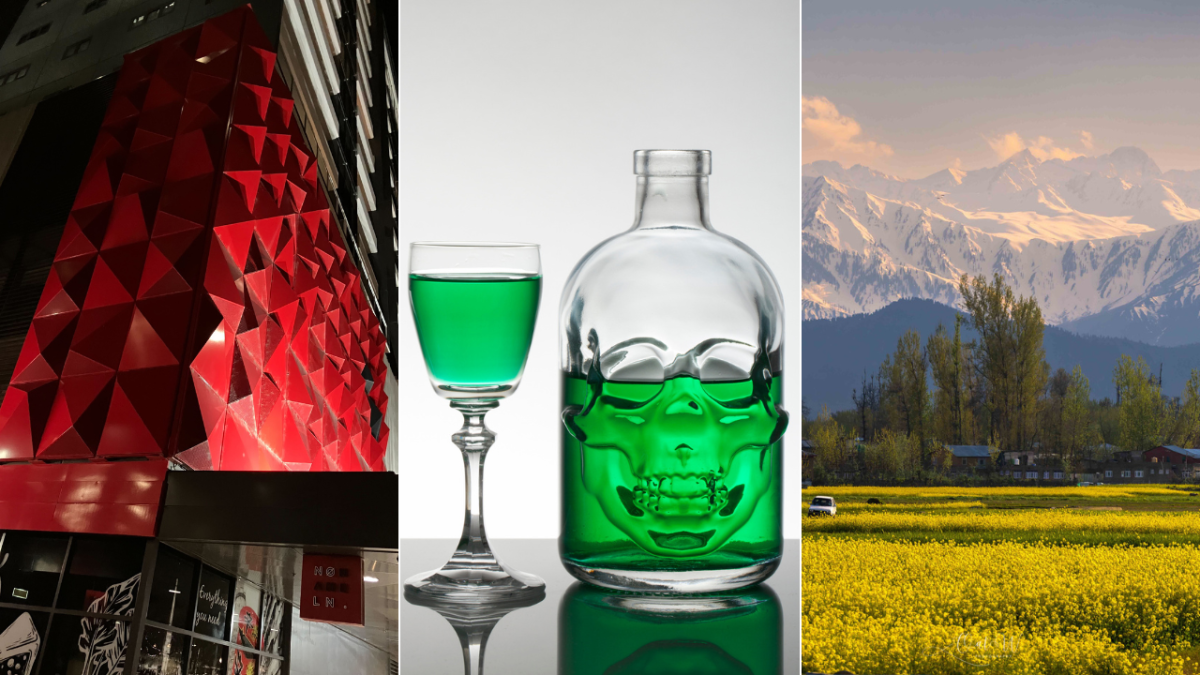 building texture, absinthe, mountains