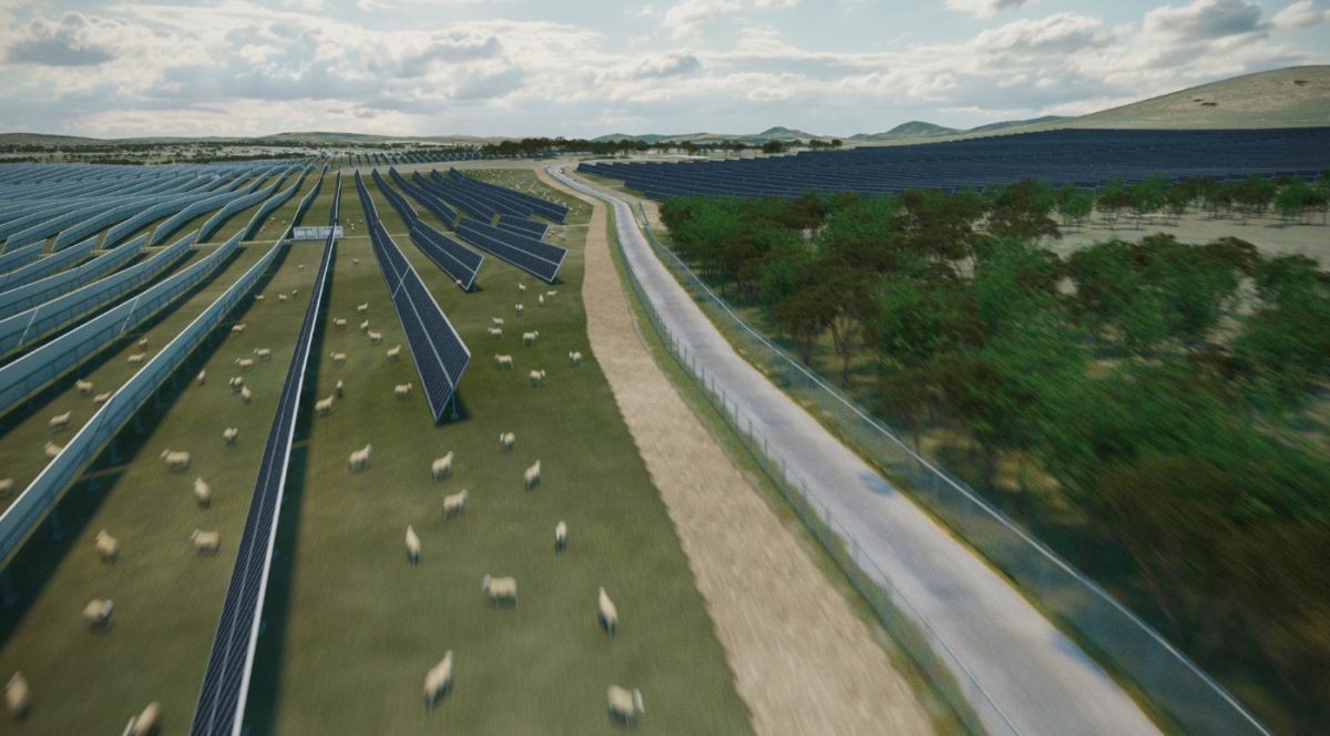 render of solar farm