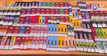 150 vapes allegedly seized in north Canberra traffic stop