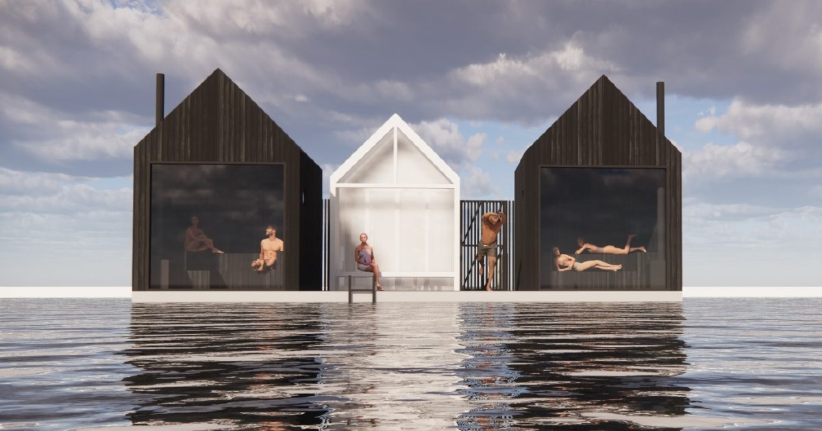 A sauna on Lake Burley Griffin? Sounds great. But do you really have to jump into that water?