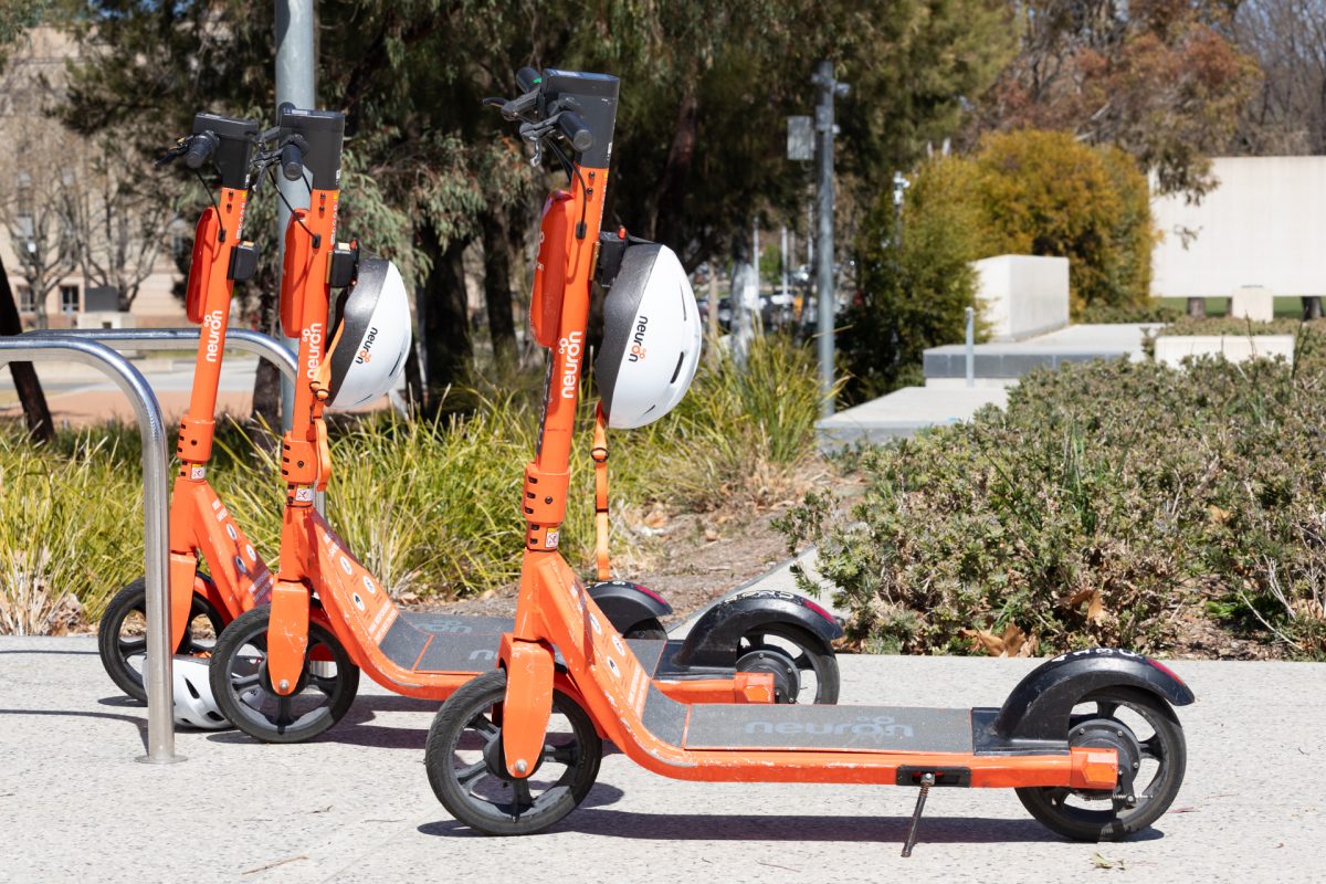 Orange e-scooters