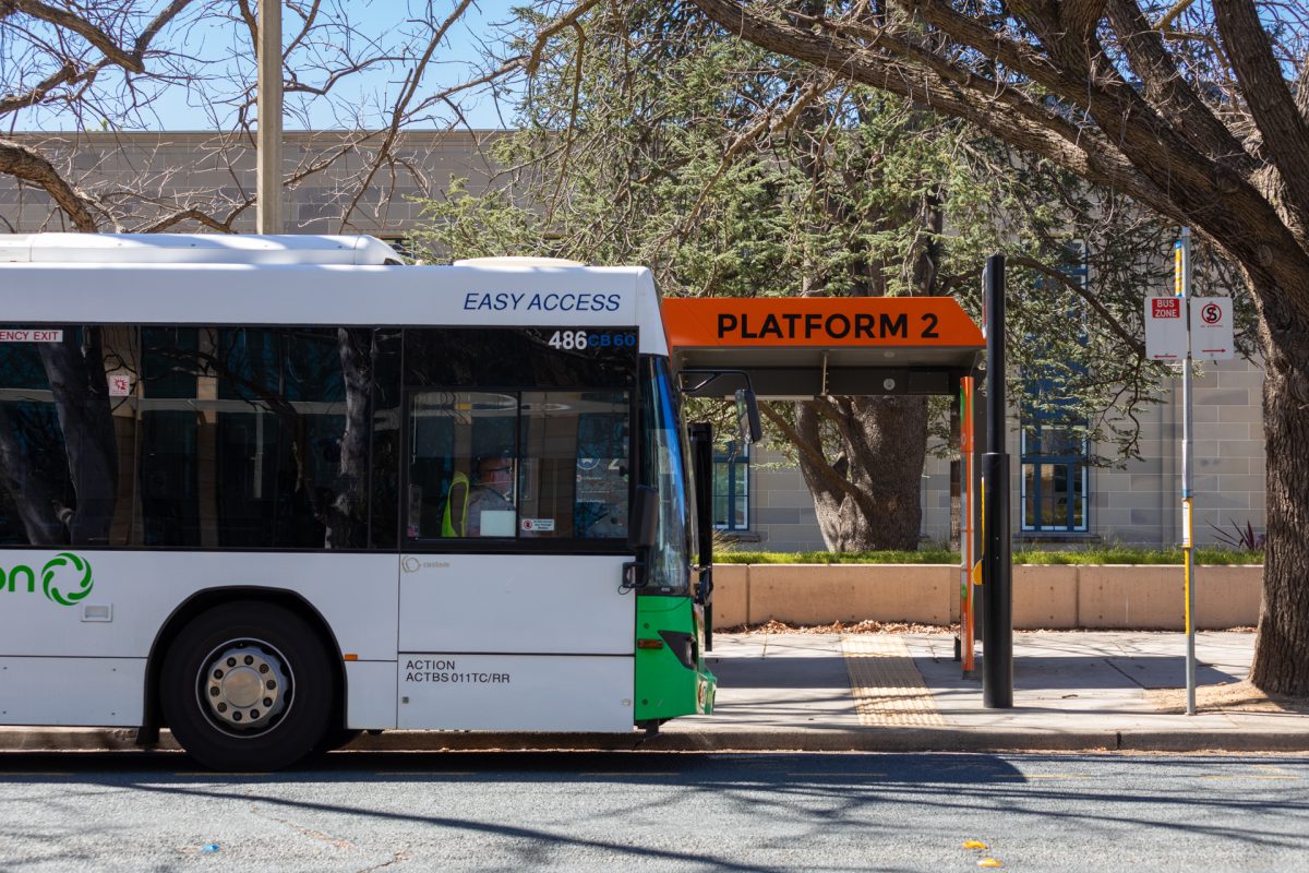 Bus approaching bus stop