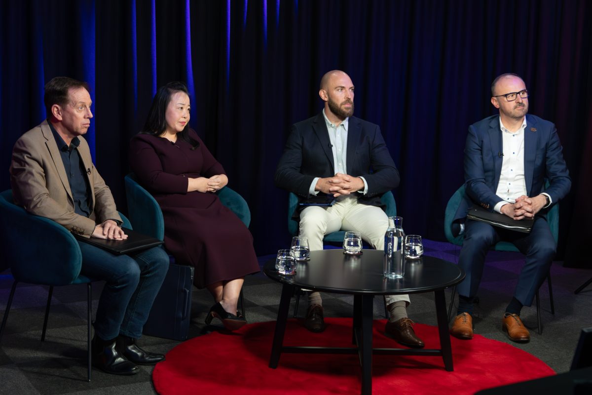 Shane Rattenbury, Elizabeth Lee, Thomas Emerson and Andrew Barr.