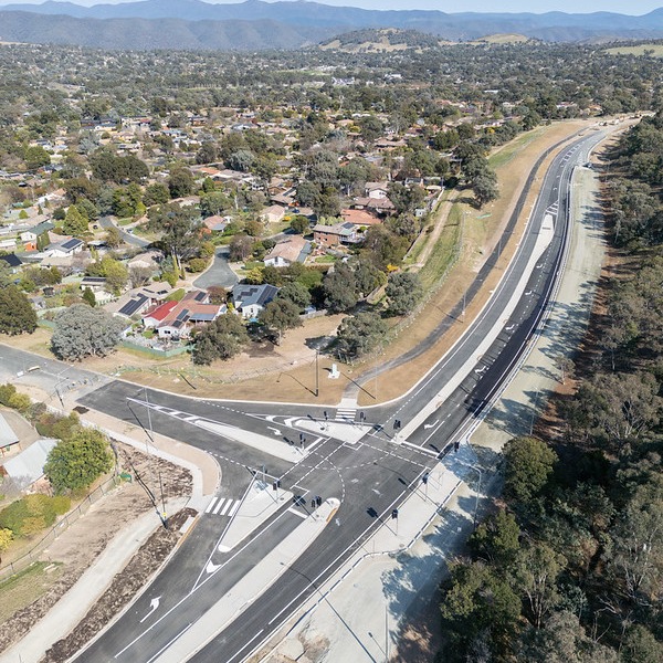 Sulwood Drive from the air