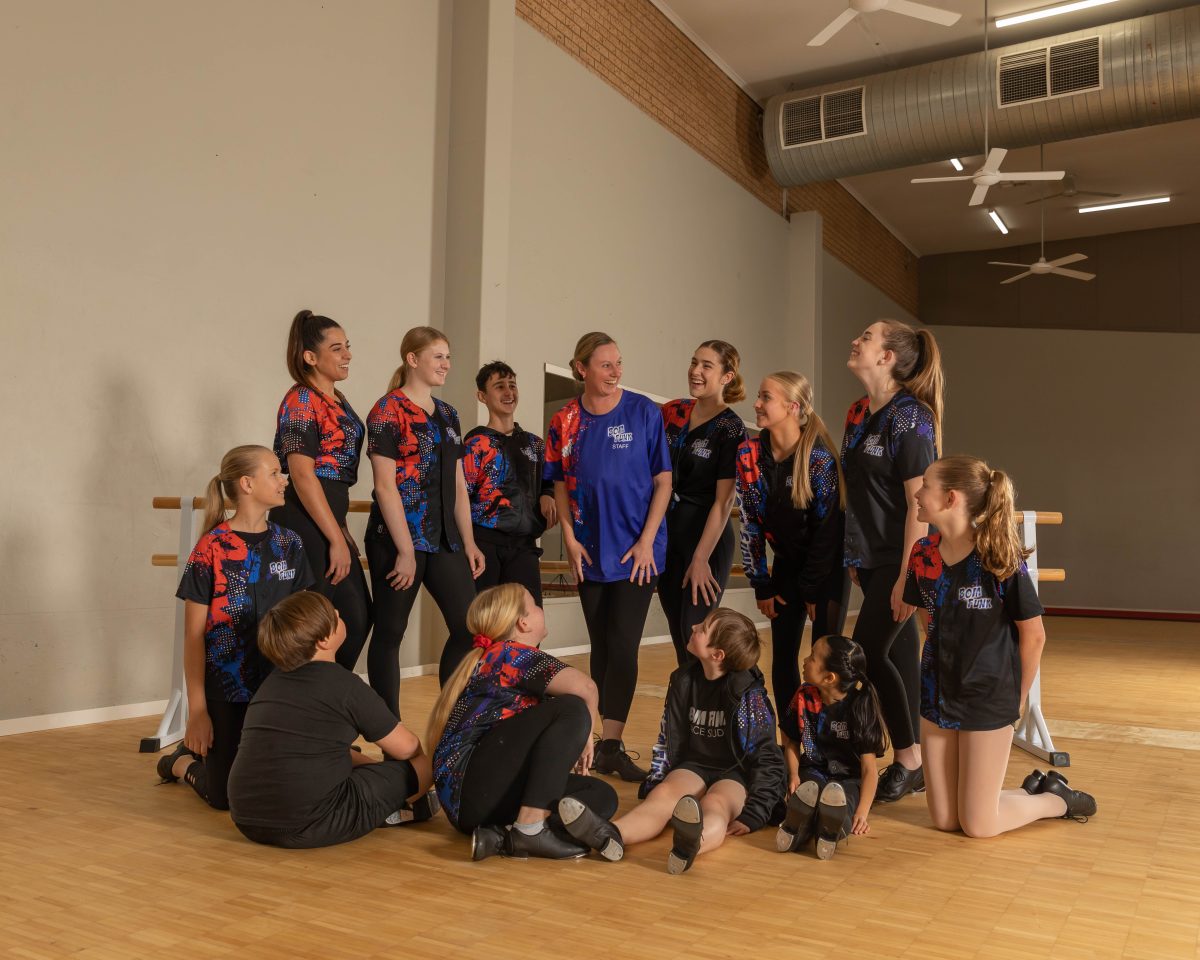 Kym Degenhart in a studio with students