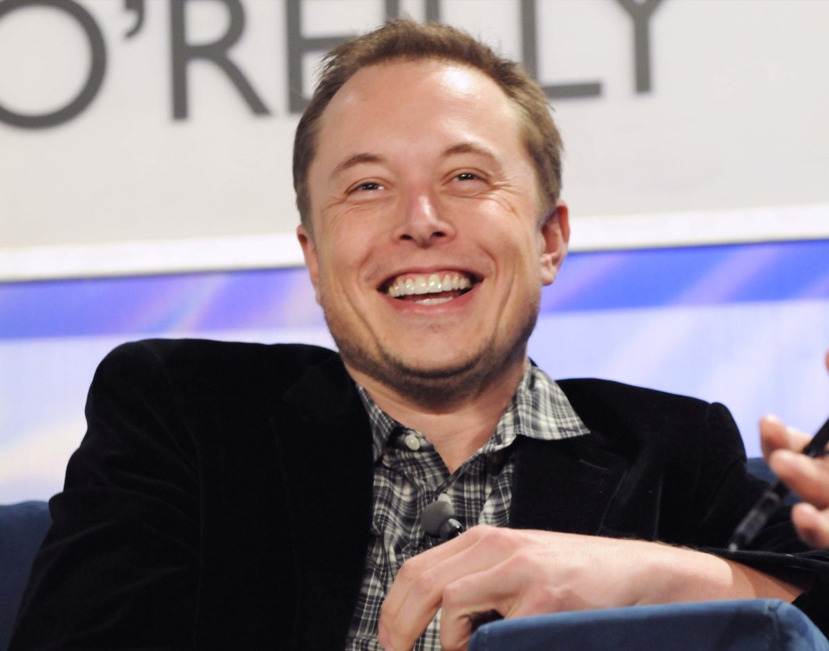 Elon Musk smiling 