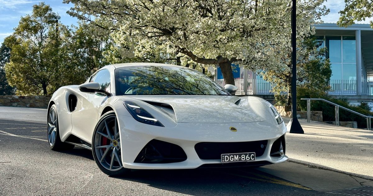 The Lotus Emira sends off internal combustion with a bang, whoosh and whistle – and we’re here for it | Riotact