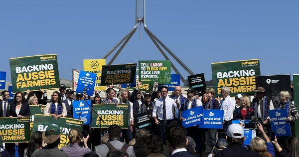 Farmers muster a modest protest in Canberra