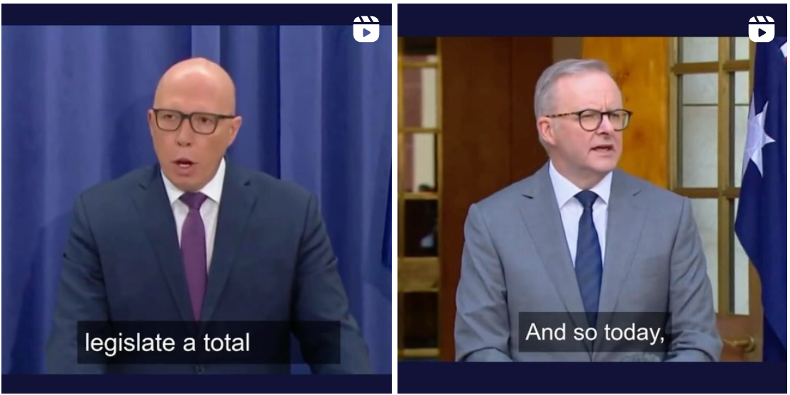 Peter Dutton and Anthony Albanese deepfakes