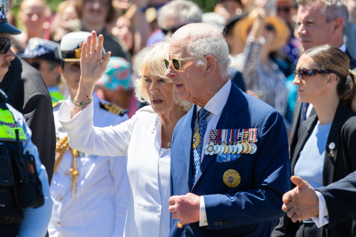 King Charles and Queen Camilla at the AWM