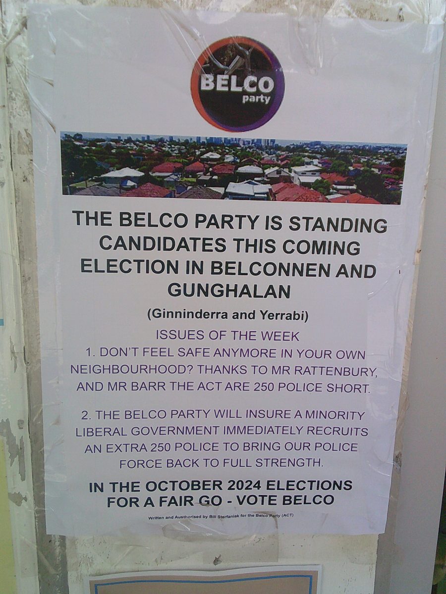 Election campaign poster