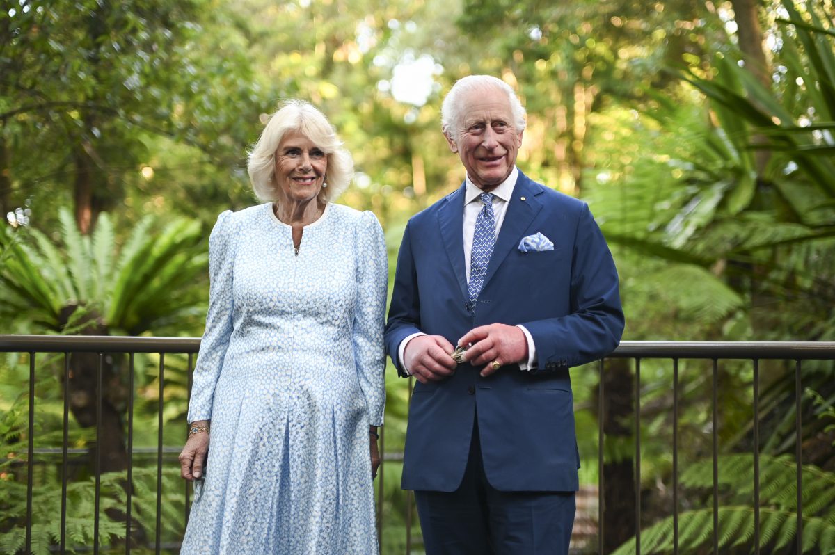 Their Majesties in Canberra