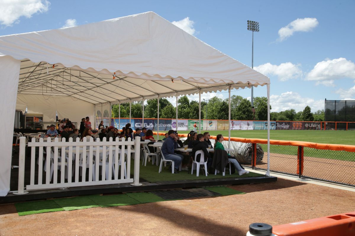 Outside view of beer garden