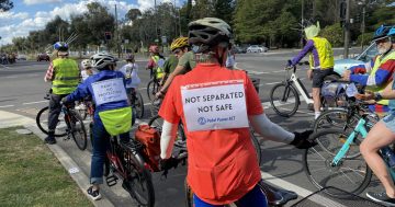 Pedal Power Protest Ride calls for full lane separation on Northbourne Avenue