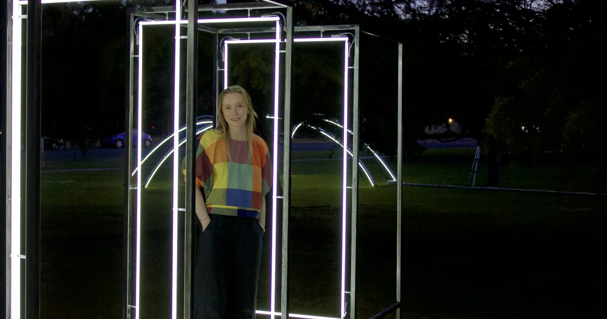 Artist powered by neon to help tell nation’s audio-visual stories | Riotact