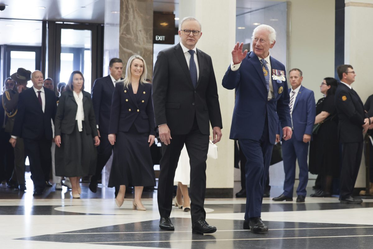 King Charles and Anthony Albanese at Parliament House