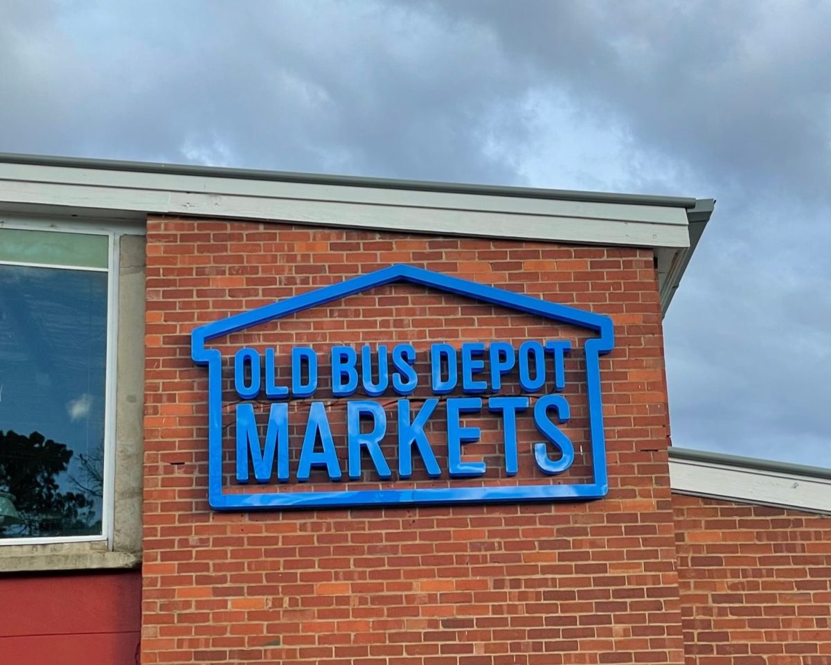 Old Bus Depot Markets sign