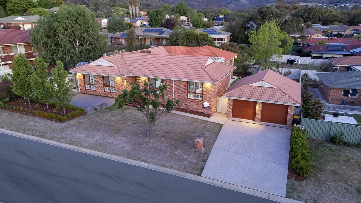 A home in a suburban street 