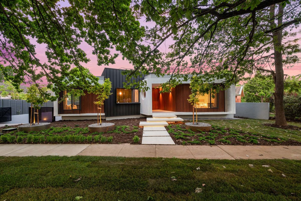 A luxurious architecturally designed home fronting the street 