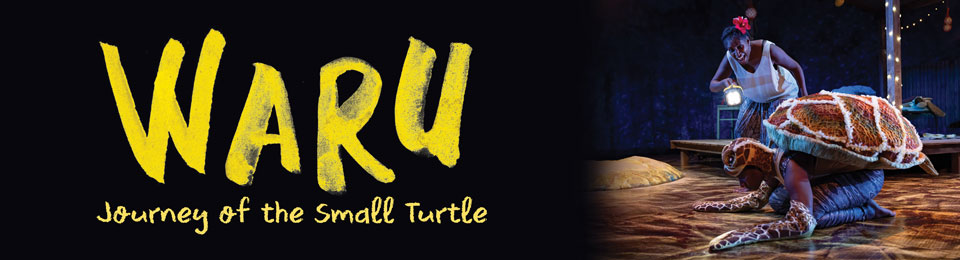 promotional banner of the performance Waru Journey of the small turtle 