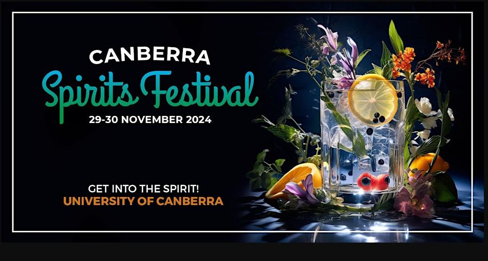 Promotional banner for the spirits festival canberra 