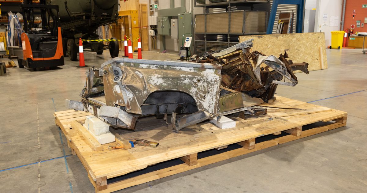 This Land Rover wreck has an important story to tell as the centrepiece of new War Memorial gallery | Riotact